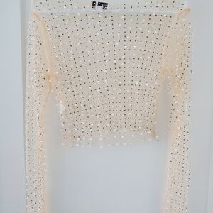 Rylee Pearl Embellished Blouse